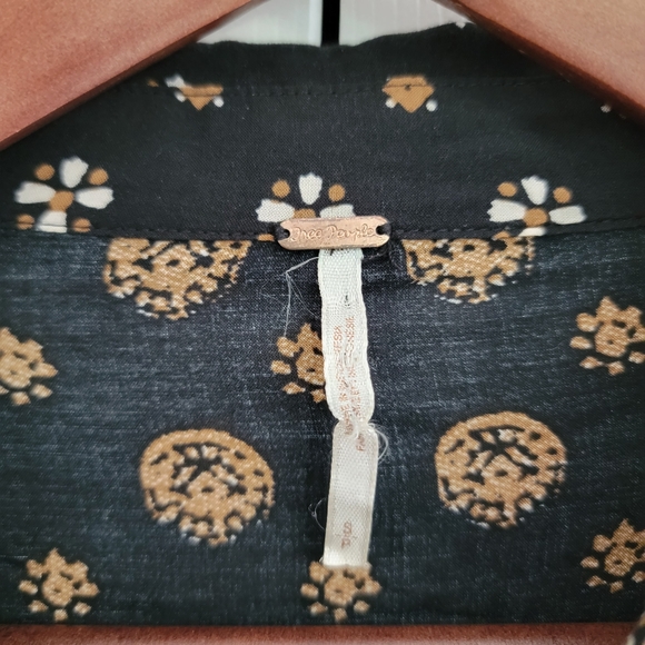 FREE PEOPLE Little Secrets Scarf Print Top, Women's, Size Small - Picture 6 of 6